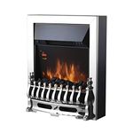 Warmlite WL45048 Whitby 2kW LED Electric Fire Inset with Remote Control, 2000W, Chrome