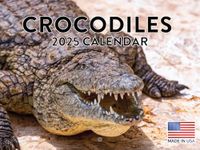 Crocodile Calendar 2025 Monthly Wall