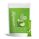 Waterful Green Apple (30 gms X 5 sachets) 100% Natural, Real Fruit Flavor, 10+ Vitamins & Minerals, Low Cal Hydration Powder Mix (Pack of 2)