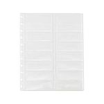 Staples Arc System Business Card Holders, Clear, 8-1/2 x 11 by Staples