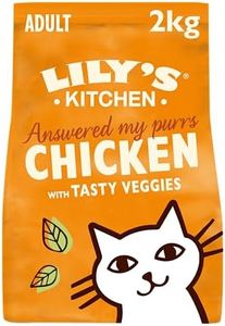 Lily's Kitchen Elaborado con ingredientes naturales alimento seco para gatos adultos bolsa pollo con verduras receta sin cereales 2kg