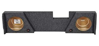 Double Cab Dual 12" Downfire Subwoofer Sub Box Enclosure for 2014-2016 GMC/Chevy