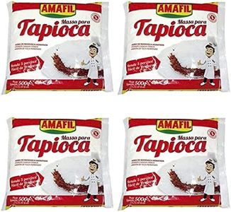 Amafil Tapioca Flour 500g (17.6oz) Massa Para Tapioca ( 4 Pack) - PACK OF 4