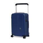 EUME Charter Wide Handle Cabin Trolley Bags for Travel 57cm, Cabin Luggage, Cabin Bag | Travel Bags for Luggage | 100% Polycarbonate (PC) 8 SilentRun Hinomoto Wheels, Midnight Blue