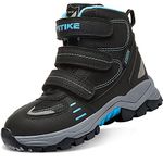 ASHION Hiking Shoes Comfortable Cilmbing Boots Boys Trekking Waterproof Snowshoeing Ankle Support - for Travelling, Camping, 11 UK Child, 5 Black