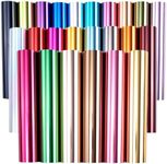 Tintnut Multicolored Metallic Heat Transfer Vinyl,24 Pcs Iron on Vinyl