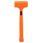 Rubber Mallet Rubber Hammer Mallet, Practical PVC Rubber Soft Face Dead Blow Hammer Installing Tool (1LB)