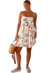 Leriya Fashion Midi Dress for Women | One Piece Dress for Women | Beach Dress for Women. | (Small, White)