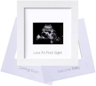 eletecpro Ultrasound Picture Frame, Display 3x4 Sonogram Photo, Sonogram Picture Frames for Pregnancy Announcement, Expecting Parents to be Unique Gifts for Pregnant Women, White