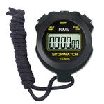 FCXJTU Simple Digital Sports Stopwatch, No Bells, No Clock, No Alarm, Simple Basic Operation, Silent, ON/Off, Pure Stopwatch for Swimming Running Training Kids Coaches Referees Teachers