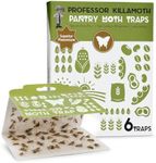 Superior Pantry Moth Traps with Pheromones Prime | No Insecticides | Safe, Non-Toxic and Child and Pet Friendly | Superior Attractant - 6 Traps