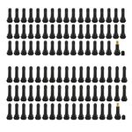 AuInLand 100 PCS TR413 and TR414 Snap-in Tire Valve Stem (50Pcs TR413 + 50Pcs TR414)