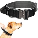 Leashboss Tactical Dog Collar - Dog Collar with Handle Heavy-Duty Adjustable Military K9 Collar with Quick Release Buckle and Handle - for Training