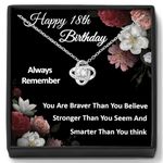 18th Birthday Gifts for Girls, Necklace and Birthday Message Card, 18 Year Old Gifts for Girls, Teen Girl Gifts, Birthday Jewellery