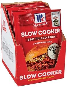 McCormick Slow Cooker BBQ Pulled Pork Seasoning Mix, 1.6 oz (Pack of 12)