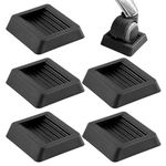 CALIDAKA 5 Pcs Wheel Stoppers Furniture Caster Cups,Non Slip Furniture Pads,Bed Stoppers Furniture Stopper,Silicone Casters Cups Furniture Wheel Stoppers,for Carpet or Hard Floors