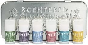 Scentered Aromatherapy Essential Oils Balm Gift Set - Discovery Tin: Sleep Well, De-Stress, Focus, Escape, Happy - All-Natural Blends - Lavender, Chamomile, Ylang Ylang, Rosemary