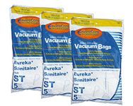 15 Eureka Sanitaire Type ST Vacuum Bags, Express, Power Team Canister, Home Cleaning System Vacuum Cleaners, 63213, 63213A, 63213-g5, 63213-10, S670D, S677D, SC678A, SC883A, SC888J, EUR 678, EUR 688, EUR 888