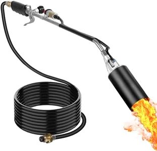Heavy Duty Weed Torch Burner, Propane Torch Weed Burner 340,000 BTU, Self Igniting Flame Weeder for Weeding,Road Marking,Roof Asphalt,Ice Snow,Welding