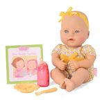 Baby Sweetheart by Battat - Feeding Time 12-inch Soft-Body Newborn Baby Doll with Easy-to-Read Story Book and Baby Doll Accessories BG7001Z