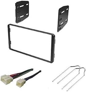 ASC Car Stereo Radio Install Dash Kit, Wire Harness, and Radio Tool to Install a Double Din Aftermarket Radio for select Ford Lincoln Mazda Mercury Vehicles - Compatible Vehicles Listed Below