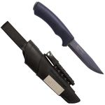 Morakniv Bushcraft Carbon Steel Survival Knife with Fire Starter and Sheath, Black, 9.1 in. (M-11742)