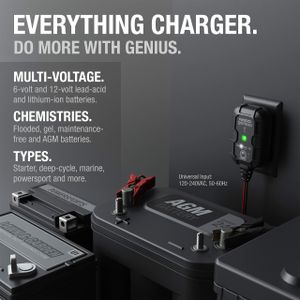 NOCO GENIUS1 Smart Battery Charger – 1A Automatic Maintainer