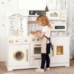 Wooden Play Kitchen Set with Ice Ma