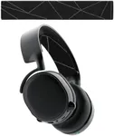 kwmobile Headband Pad Compatible with SteelSeries Arctis 3 / Arctis 5 Headphones - Elastic Nylon Replacement - Black/Grey