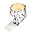 uxcell Self-Adhesive Measuring Tape with Fractions 24 Inches Workbench Ruler, Peel and Stick Measure Tape for Woodworking, Saw, Drafting Table