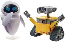 ​Disney Wall-E and Eve Character Action Figures Wall-E Movie Toys, Highly Posable for Authentic Storytelling, Collecting, Display, Kids Gift Ages 3 and Up