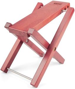 MUSO Guitar Footrest Stool, Folded Wooden Pedal, 3 Level Adjustable,Suitable for Classical Acoustic Guitar,Ergonomic & Durable (Bubinga)