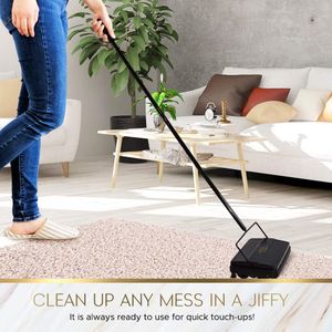 Fuller Brush Electrostatic Carpet & Floor Sweeper – 9" Cleaning Path, Gold