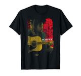 Bob Marley Official Coloured Guitar Pose T-Shirt