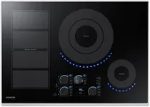 SAMSUNG 30" Built In Smart Induction Cooktop, 5 Elements, Flex Zone, Virtual Flame, Stainless Steel, NZ30K7880US/AA