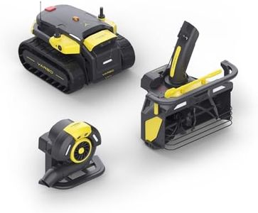 YARBO Robot Snow Blower and Robotic Leaf Blower with Modular Design, Auto-Charging, Obstacle Detection, AI Multi-Zone Mapping & RTK for Navigation