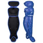 CHAMPRO Optimus MVP Double Knee Baseball Catcher’s Leg Guards, 16.5" Length, Royal, CG100RY