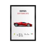 CodersParadise Ferrari Daytona SP3 Wall Poster Frames | Aesthetic A4 Poster Frames For Home, Living Room, Bedroom and Office | Wall Frames Artworks | Hanging Theme Posters