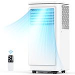 COWSAR Portable Air Conditioner, 3 in 1 AC Unit with Cool, Dry and Fan, 8000 BTU air conditioner with LED Screen Cooling up to 350 sq.ft, 24H Timer, 52dB, White