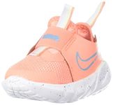 Nike Unisex-Child Flex Runner 2 Sdwlk (TDV) Crimson Bliss/Worn Blue-University Gold Running Shoe - 3.5 UK (DM4210-600)