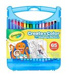 Crayola Create & Color Super Tips Washable Markers Kit, Art Set, Gift for Kids