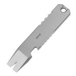 Hamans Titanium Alloy EDC Pry Bar Multi Tool Mini Crowbar Multifunctional Portable EDC Tool, Bottle Opener, Outdoor Emergency Tool