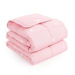 Dreamscene Star Weighted Blanket Adult 3kg Blush Pink, Gifts for Women Therapy Insomnia Anxiety Relief for Adults Reversible Teddy Fleece Throw, 100x150cm (Disclaimer:Only suitable for age 3+years)