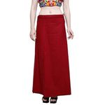 Preeti Creations 100% Cotton Petticoat shapeware Plus Size for Women (Maroon 5XL)