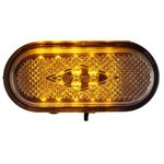 Triveni Solar Personal Safety Light Hands-Free Mountable Flashlight Warning Signal Clip Shoulder Light with Clip & Magnetic Mountable Flashlight for Night Time Safety Outdoor Rescue (Amber)