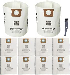 I clean 10 Pcs Replacement Dust Collection Filter Bags for 10-14 Gallon Shop Vac Wet Dry Vacuum Cleaners, Compatible with Shop-Vac Vacuum Cleaner 90662 VF2005 9066200 Type F Type I and Genie 90672