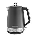 Morphy Richards Illumination 1.7L Jug Kettle, Rapid Boil, Boil Dry Protection, Pull off Lid, Limescale Filter, Easy View Window, 360 Cordless Base, Stainless Steel, Titanium , 108022