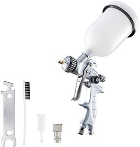 BenBow Pistolet à Peinture PK60 HVLP 1,4 mm buse + réservoir de Peinture de 600 ML – idéal pour la Peinture Automobile, Les projets DIY - Parfait pour Les Couches de Base et Les Vernis