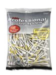 Pride Professional Tee System PT2417575 175 Count, Yellow on White, ProLength Plus Tee (3-1/4")