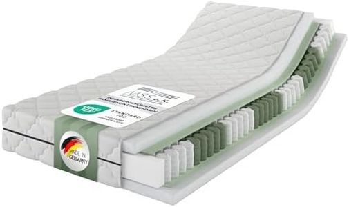 MSS e.K. Medic Taschenfederkernmatratze 90 x 200 cm H3 | 7-Zonen orthopädische Matratze | 20 cm Höhe (Kernhöhe 19 cm) | ergonomischer Komfortschaum | Oeko-TEX | Microfaser-Bezug | Made in Germany